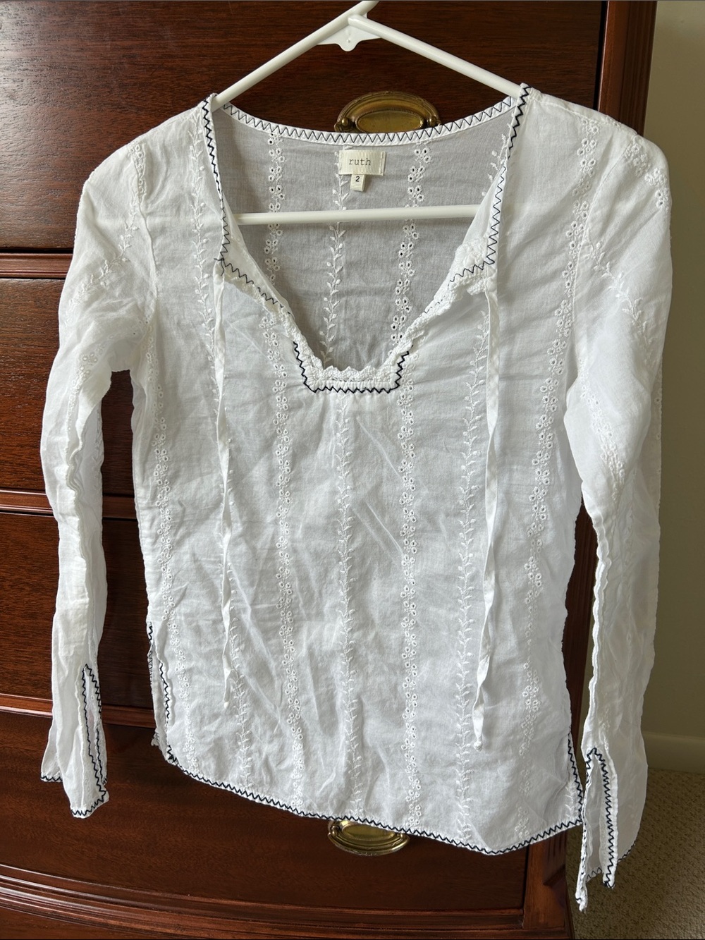 Ruth/Saks Fifth Ave Eyelet Shirt